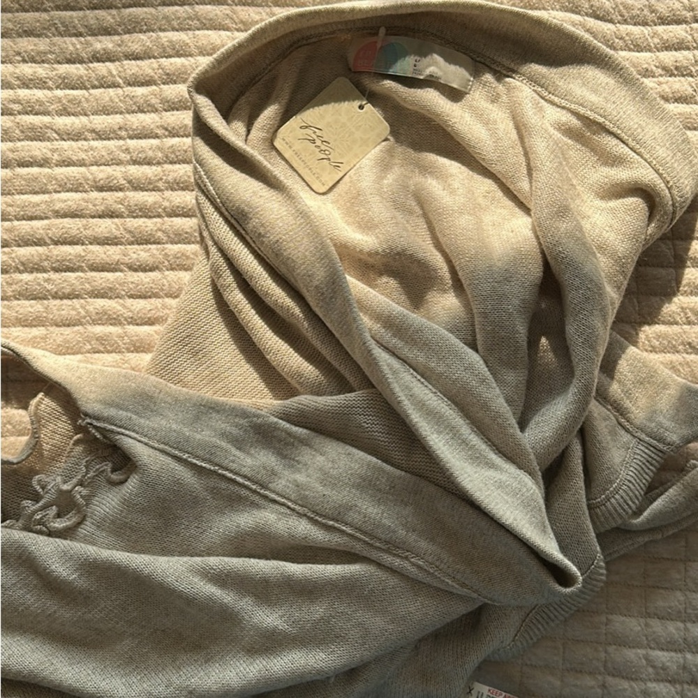 Free People Tan Swim Cover-Up